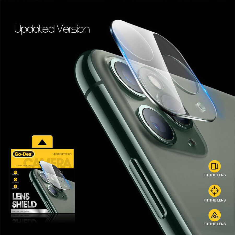 Apple iPhone 13 Pro Max Go Des Lens Shield Kamera Lens Koruyucu Renksiz