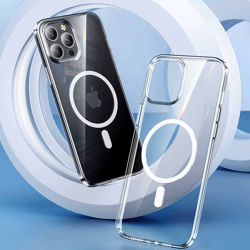 Apple iPhone 13 Pro Max Kılıf Benks Crystal Series With Magnetic Clear Kapak Renksiz