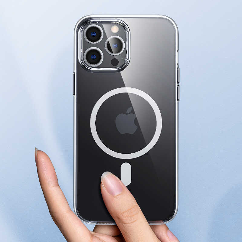 Apple iPhone 13 Pro Max Kılıf Benks Crystal Series With Magnetic Clear Kapak Renksiz