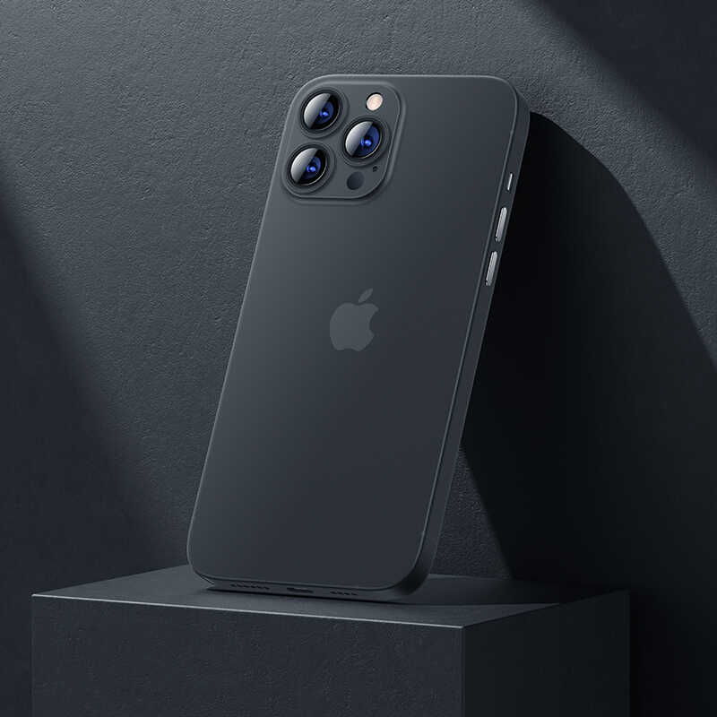 Apple iPhone 13 Pro Max Kılıf Benks Lollipop Protective Kapak Transparan Siyah