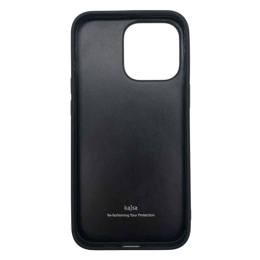 Apple iPhone 13 Pro Max Kılıf Kajsa Preppie Collection Pu Deri Kapak Kırmızı
