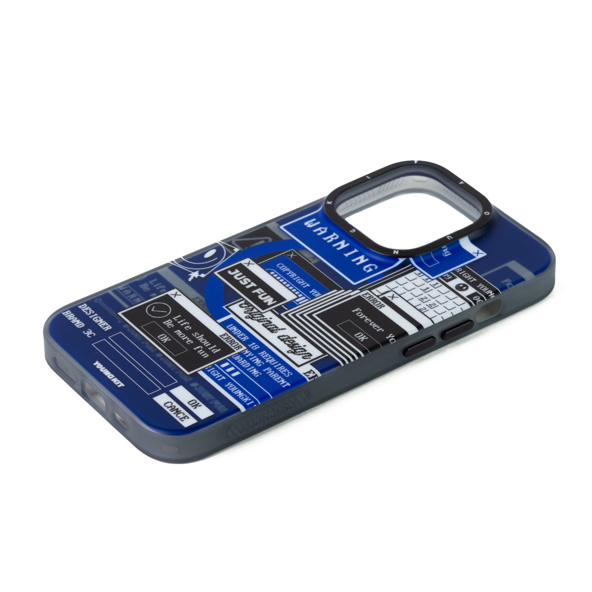 Apple iPhone 13 Pro Max Kılıf M-safe Şarj Özellikli YoungKit Code Case Serisi Kapak Mavi