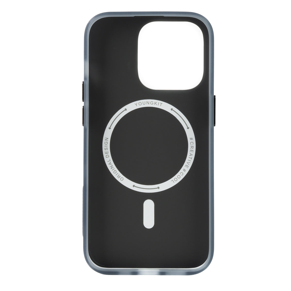 Apple iPhone 13 Pro Max Kılıf M-safe Şarj Özellikli YoungKit Code Case Serisi Kapak Mavi