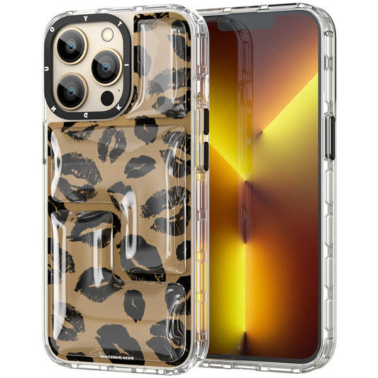 Apple iPhone 13 Pro Max Kılıf YoungKit Leopard Article Serisi Kapak Pembe