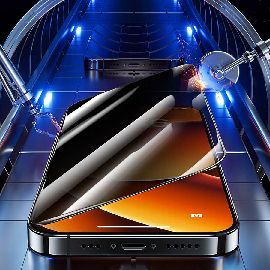 Apple iPhone 14 Benks 0.3mm V Pro Privacy Hayalet Ekran Koruyucu Siyah