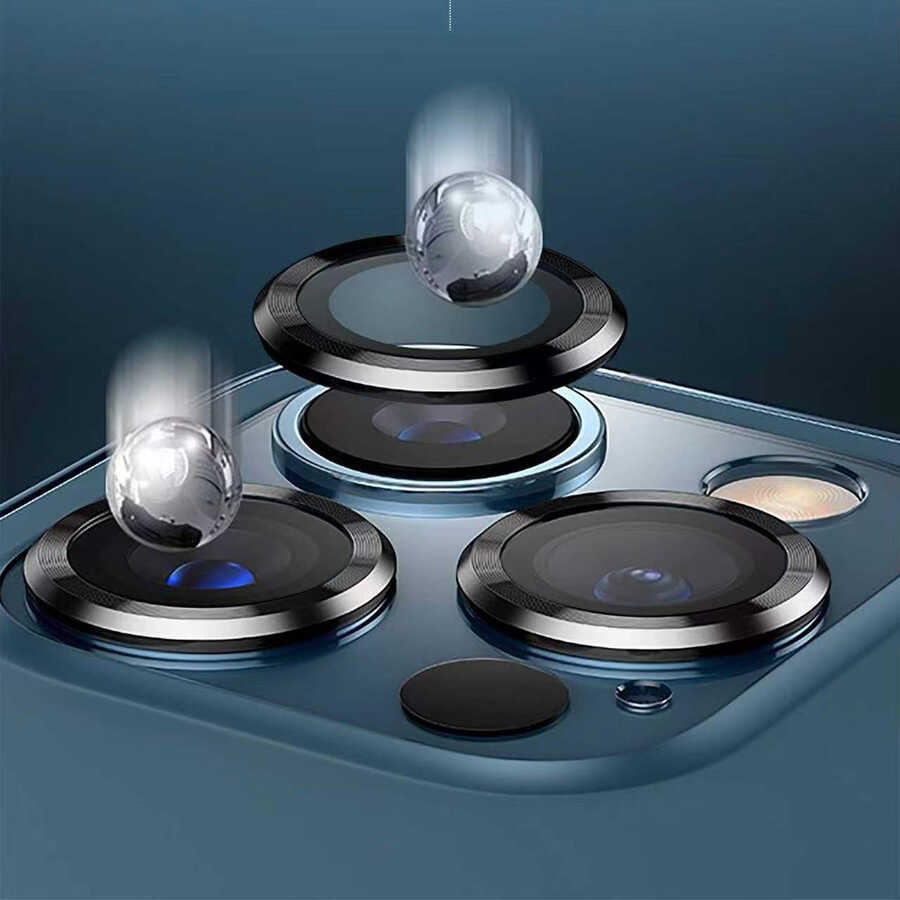Apple iPhone 14 Go Des Eagle Kamera Lens Koruyucu Koyu Yeşil