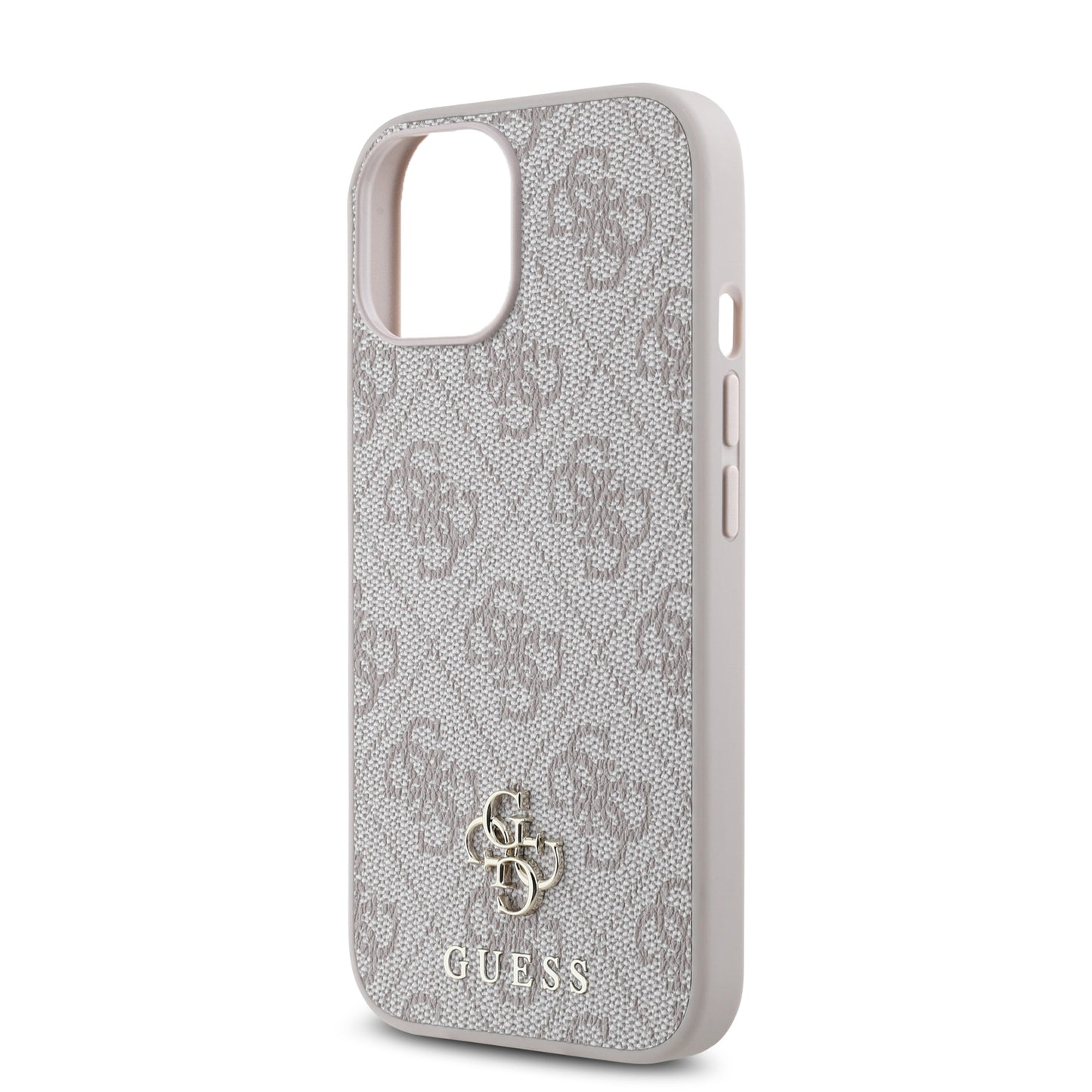 Apple iPhone 14 Kılıf Guess Orjinal Lisanslı M-safe Şarj Özellikli Small 4G Classic Kapak Kahverengi