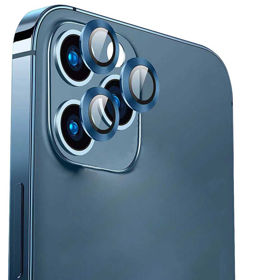 Apple iPhone 14 Plus Go Des Eagle Kamera Lens Koruyucu Sierra Mavi