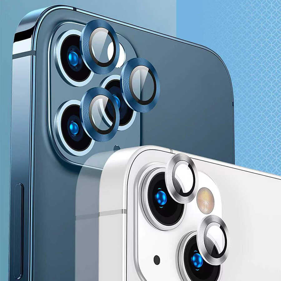 Apple iPhone 14 Plus Go Des Eagle Kamera Lens Koruyucu Mor