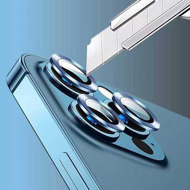 Apple iPhone 14 Plus Go Des Eagle Kamera Lens Koruyucu Mor