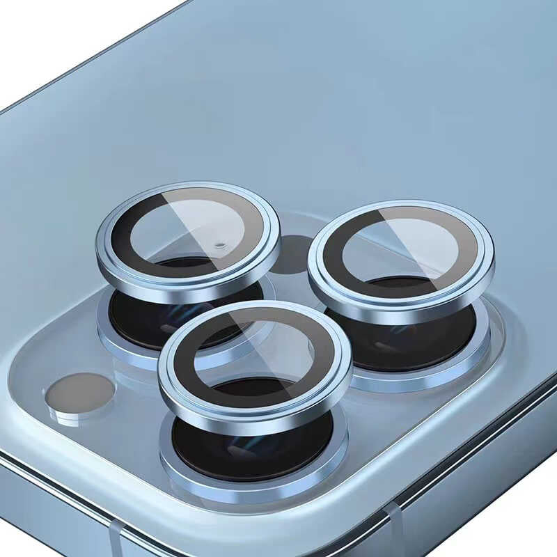 Apple iPhone 14 Plus Go Des Eagle Kamera Lens Koruyucu Mor