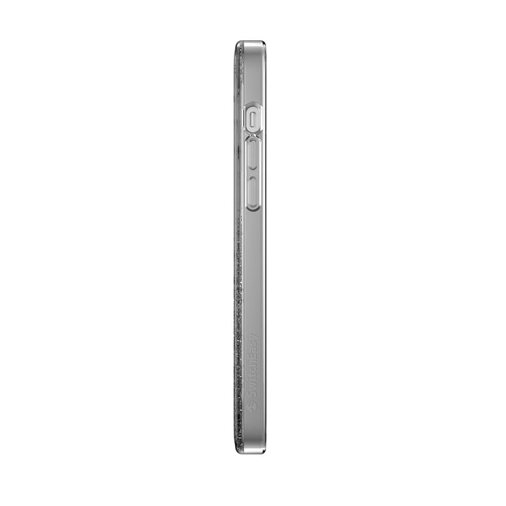 Apple iPhone 14 Plus Kılıf M-safe Şarj Özellikli Parlayan Simli Şeffaf Lisanslı Switcheasy Starfield-M Kapak Mavi