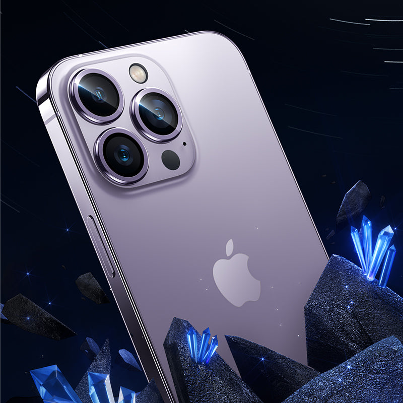 Apple iPhone 14 Pro Benks DR Safir Kamera Lens Koruyucu Gold