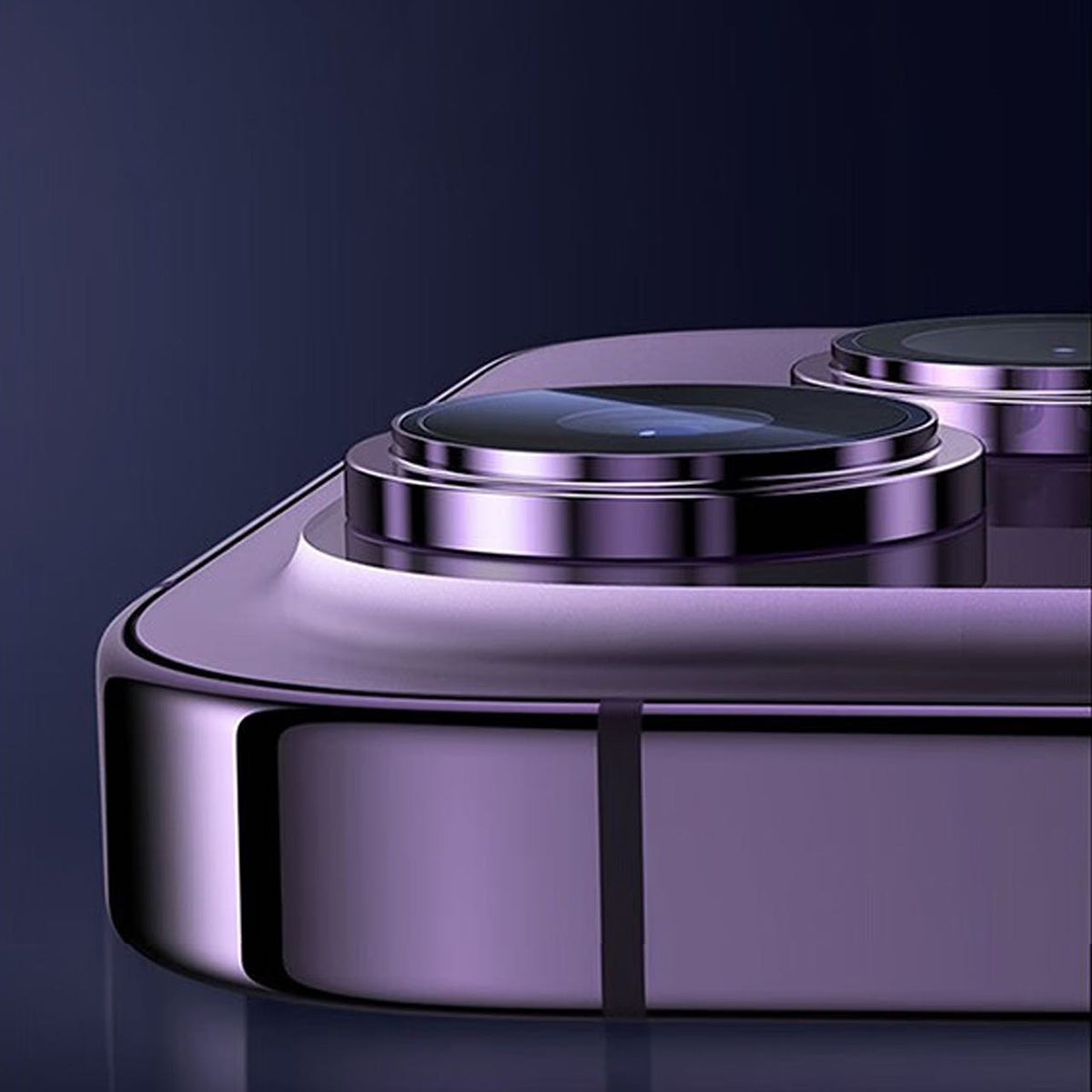 Apple iPhone 14 Pro Go Des CL-10 Kamera Lens Koruyucu Gümüş
