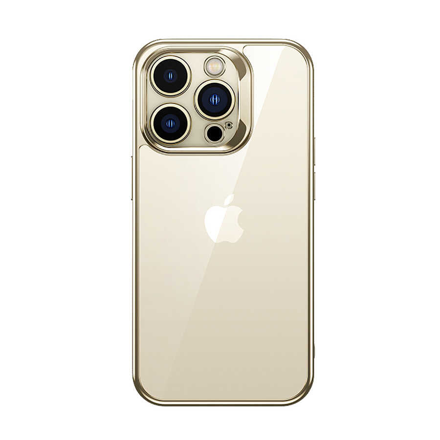 Apple iPhone 14 Pro Kılıf Benks Electroplating TPU Kapak Ekran Koruyucu Hediyeli