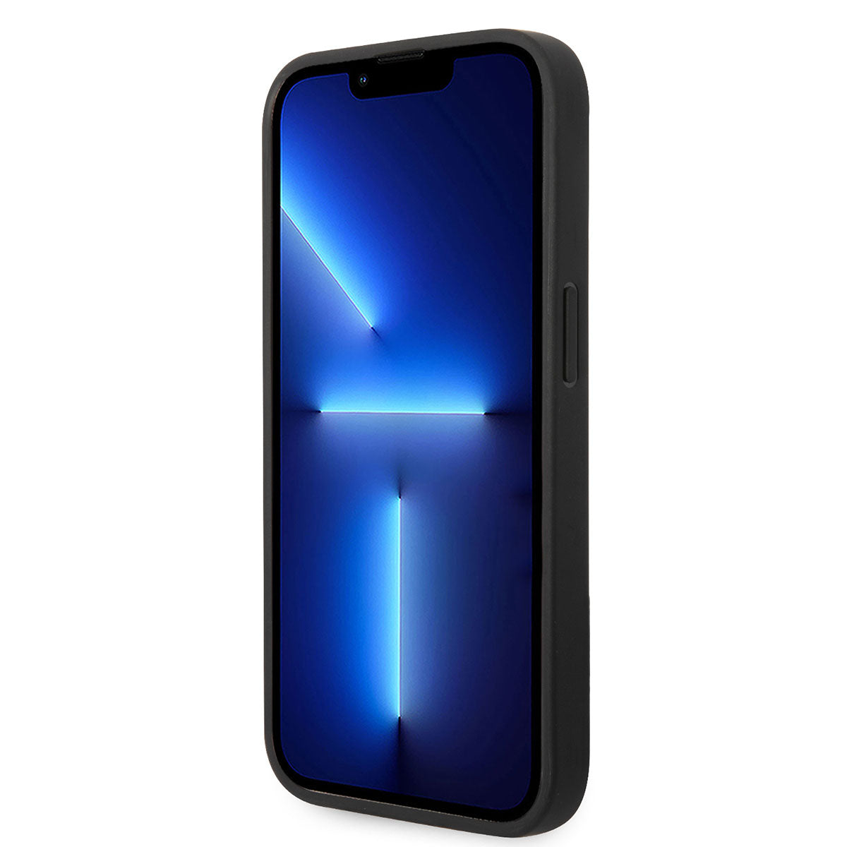 Apple iPhone 14 Pro Kılıf Ferrari M-safe Şarj Özellikli Karbon İtalyan Bayrak Dizayn Kapak Siyah