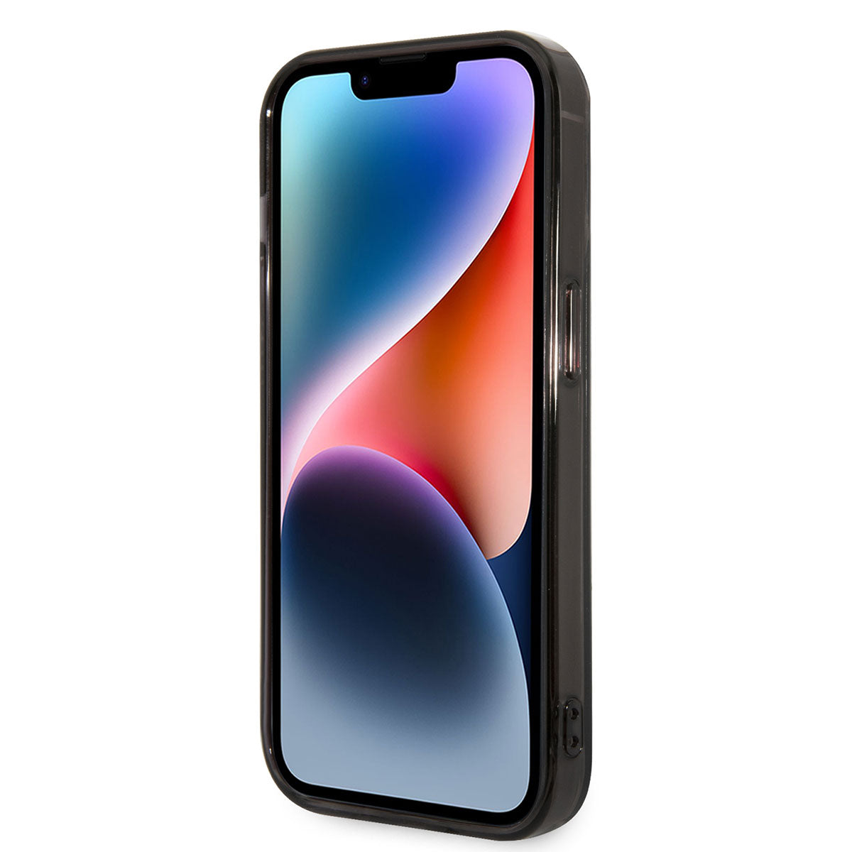 Apple iPhone 14 Pro Kılıf Ferrari M-safe Şarj Özellikli Yarı Transparan Dizayn Kapak Siyah