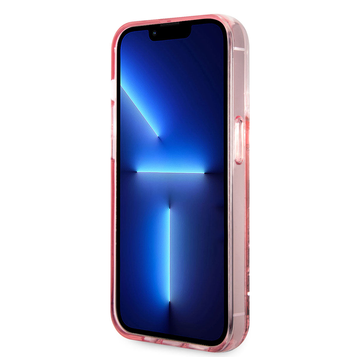 Apple iPhone 14 Pro Kılıf Karl Lagerfeld Sıvılı Simli Karl Head Dizayn Kapak Siyah