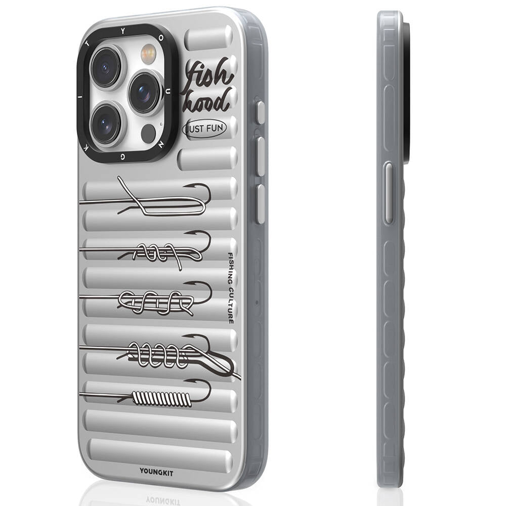 Apple iPhone 14 Pro Kılıf M-safe Şarj Özellikli Youngkit Fishing Serisi Kapak