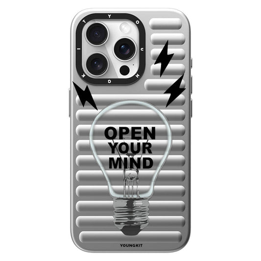 Apple iPhone 14 Pro Kılıf M-safe Şarj Özellikli Youngkit Open Mind Serisi Kapak Siyah