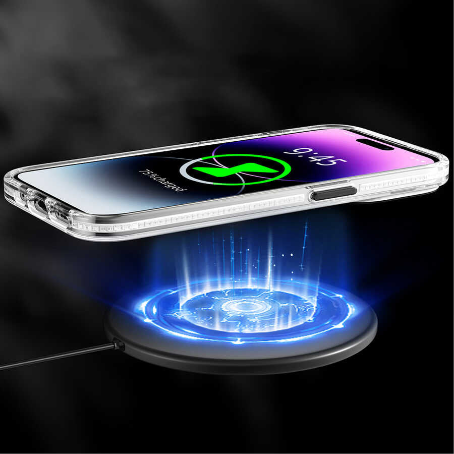 Apple iPhone 14 Pro Kılıf M-safe Şarj Özellikli Youngkit Play Rabbit Serisi Kapak Kırmızı