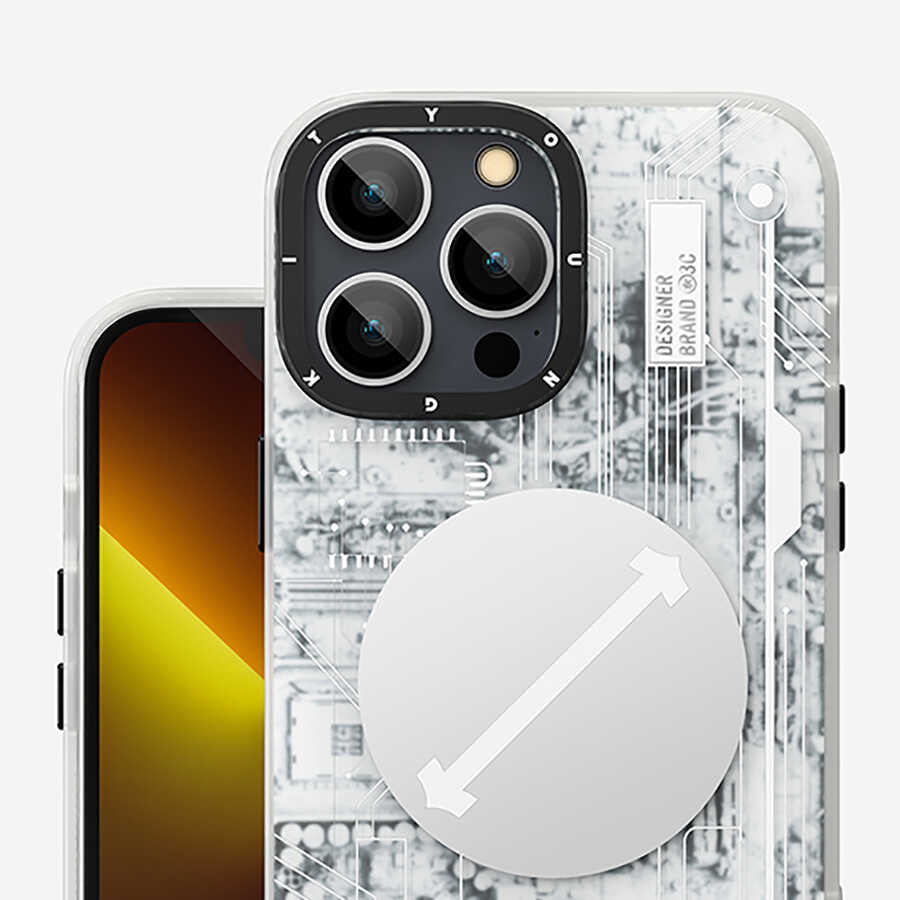 Apple iPhone 14 Pro Kılıf M-safe Şarj Özellikli YoungKit Technology Serisi Kapak Kırmızı