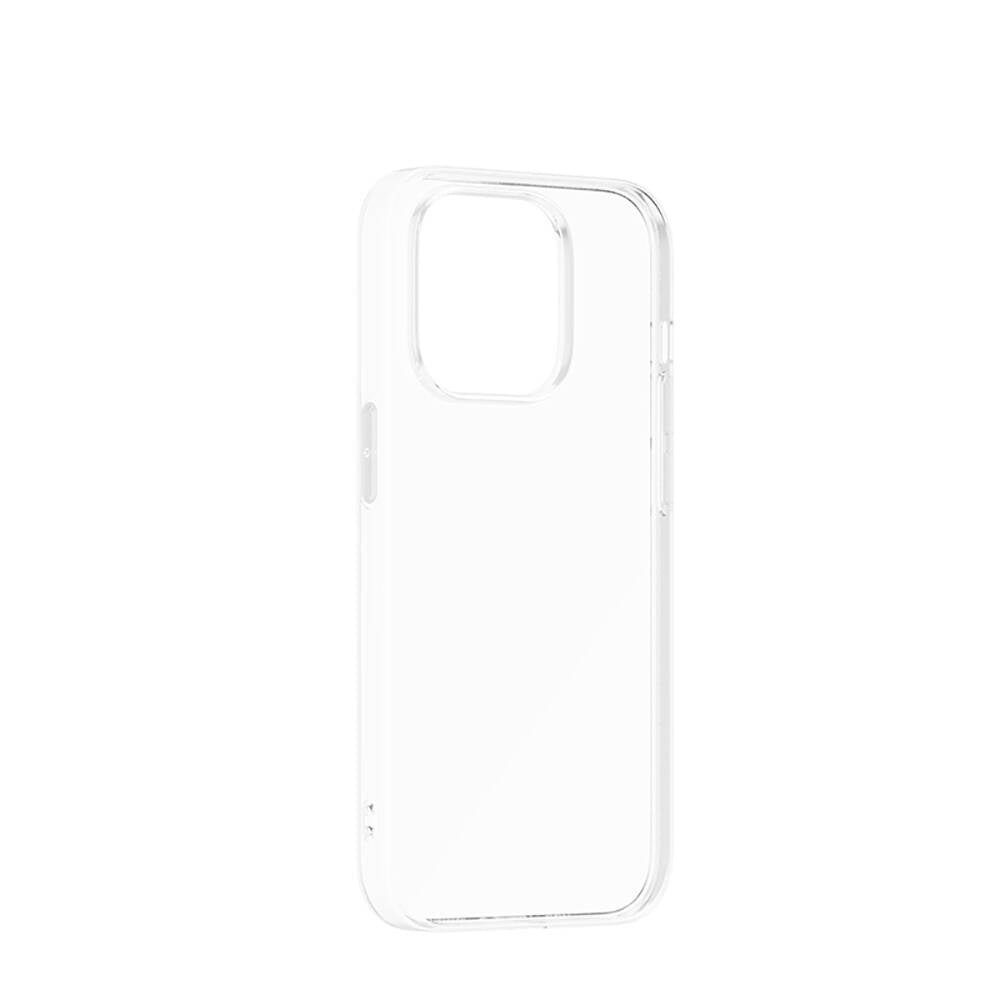 Apple iPhone 14 Pro Max Kılıf Airbagli Şeffaf Darbe Emici Silikon Tasarımlı Recci Clarity Serisi Kapak Şeffaf
