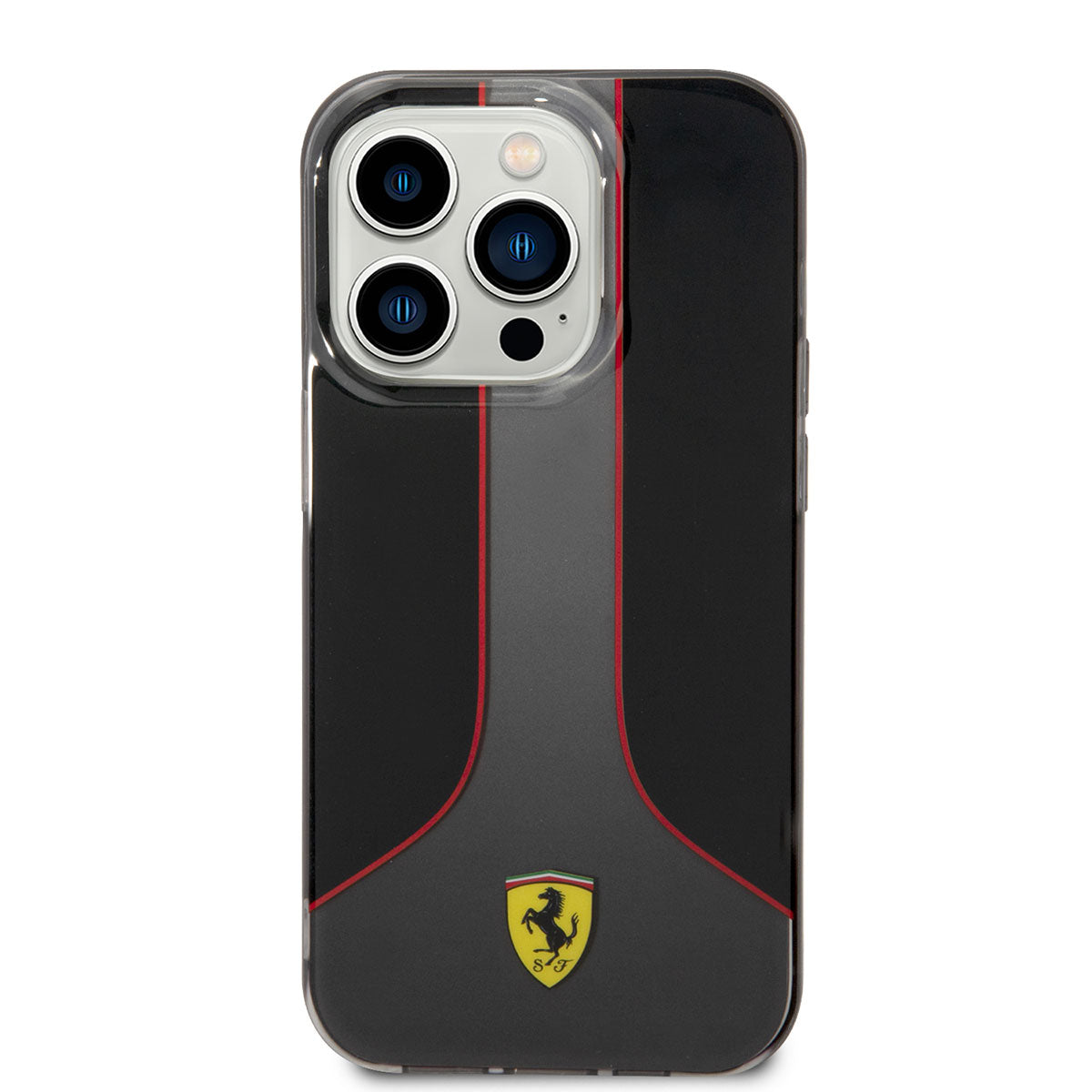 Apple iPhone 14 Pro Max Kılıf Ferrari Gradient Baskılı Dizayn Kapak Siyah
