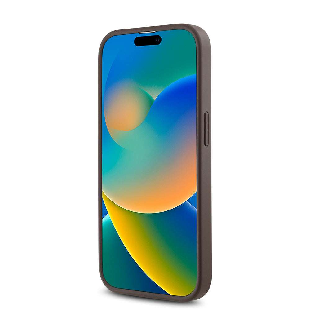 Apple iPhone 14 Pro Max Kılıf Guess Orjinal Lisanslı M-safe Şarj Özellikli Gül Baskılı 4G Desenli Yazı Logolu Kapak Siyah