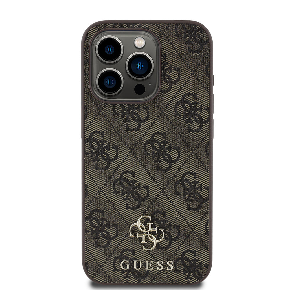 Apple iPhone 14 Pro Max Kılıf Guess Orjinal Lisanslı M-safe Şarj Özellikli Small 4G Classic Kapak Pembe