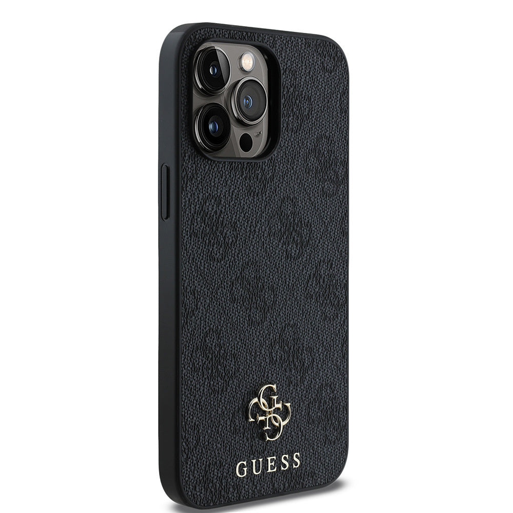 Apple iPhone 14 Pro Max Kılıf Guess Orjinal Lisanslı M-safe Şarj Özellikli Small 4G Classic Kapak Pembe