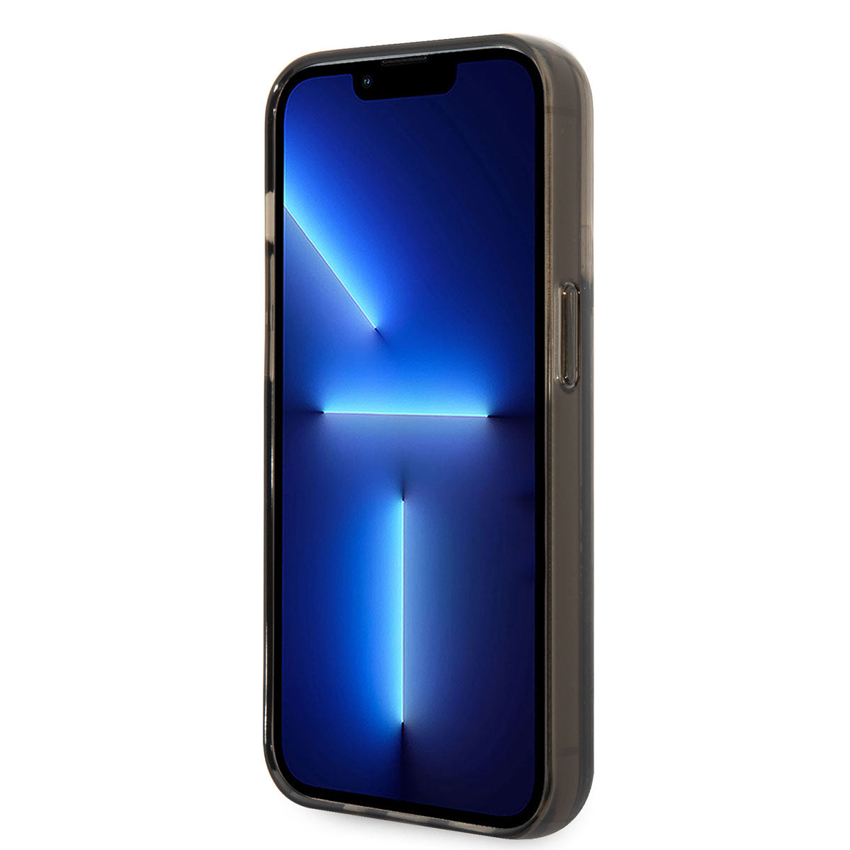 Apple iPhone 14 Pro Max Kılıf Karl Lagerfeld Sıvılı Simli Elong Dizayn Kapak Pembe