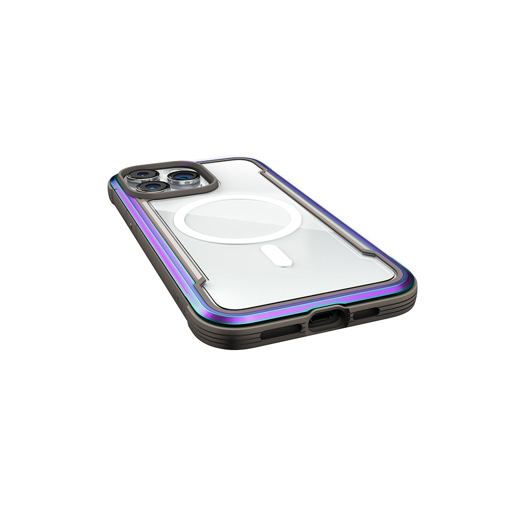 Apple iPhone 14 Pro Max Kılıf M-safe Şarj Özellikli Airbagli Raptic Shield Serisi Şeffaf Arka Yüzey Kapak Colorful