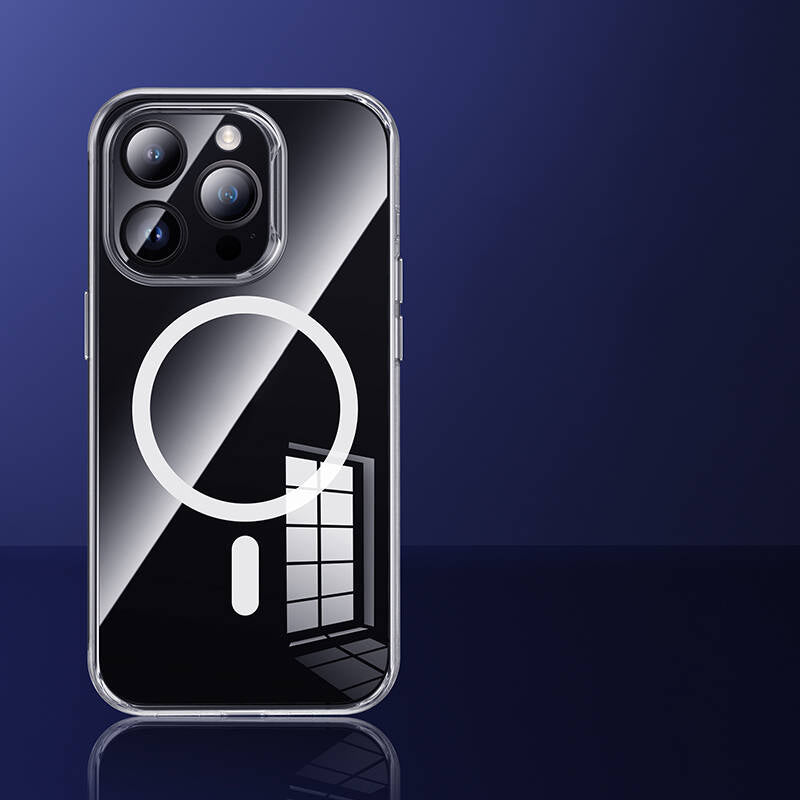 Apple iPhone 14 Pro Max Kılıf M-safe Şarj Özellikli Benks 1.8mm Ultra İnce Şeffaf Kapak Renksiz