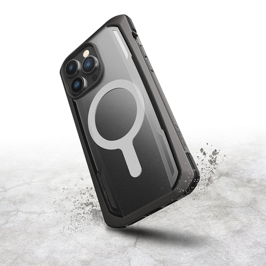 Apple iPhone 14 Pro Max Kılıf M-safe Şarj Özellikli Raptic Secure Serisi Çift Kat TPU Kenarlı Şeffaf Arka Yüzeyli Kapak