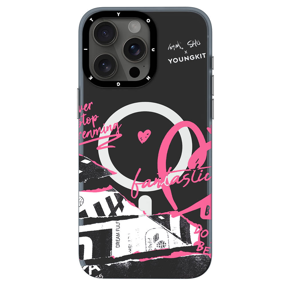 Apple iPhone 14 Pro Max Kılıf M-safe Şarj Özellikli Shu Tasarımlı Youngkit Dreamland Serisi Kapak