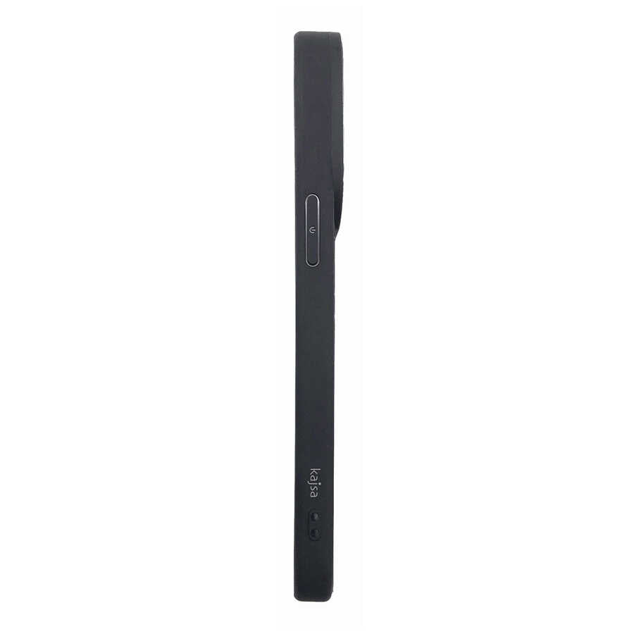 Apple iPhone 14 Pro Max Kılıf Soft Deri Metal Kamera Çerçeveli Kajsa Litchi Kapak Kahverengi