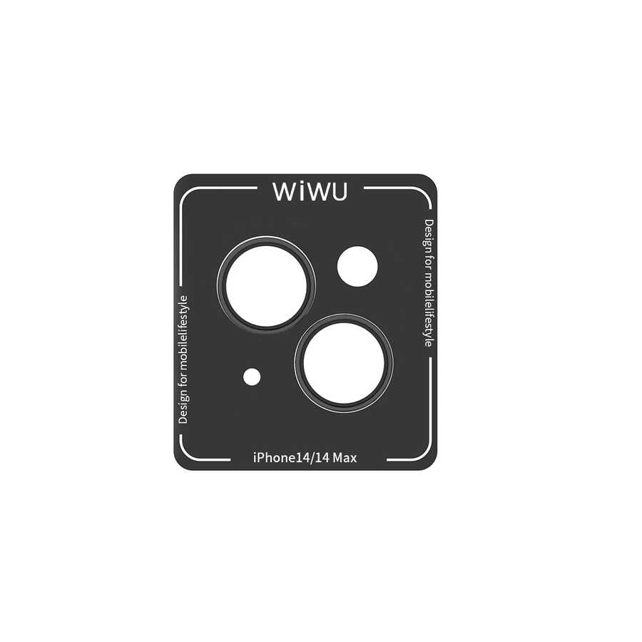 Apple iPhone 14 Wiwu Lens Guard Metal Kamera Lens Koruyucu Mavi