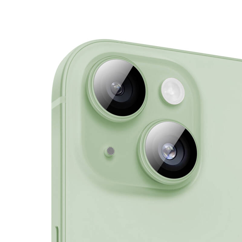 Apple iPhone 15 Benks King Kong Corning Kamera Lens Koruyucu Siyah
