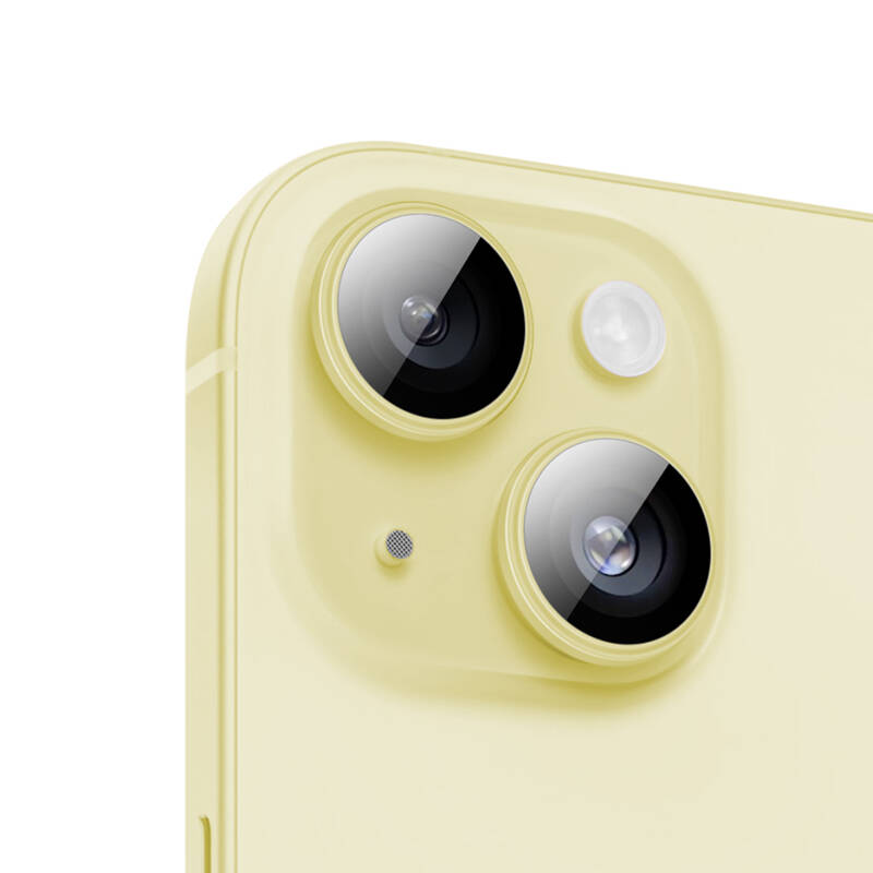 Apple iPhone 15 Benks King Kong Corning Kamera Lens Koruyucu Siyah