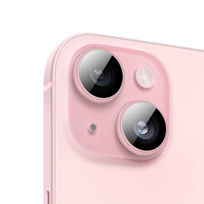 Apple iPhone 15 Benks King Kong Corning Kamera Lens Koruyucu Sarı