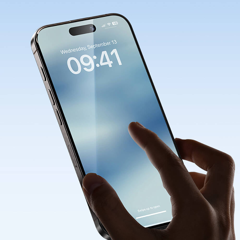 Apple iPhone 15 Hidrofobik Ve Oleofobik Özellikli Benks Air Shield Ekran Koruyucu 10′lu Paket Şeffaf