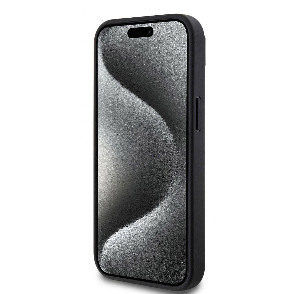 Apple iPhone 15 Kılıf Lacoste Orjinal Lisanslı PU Pike Desenli Arka Yüzey İkonik Timsah Dokuma Logolu Kapak Kırmızı