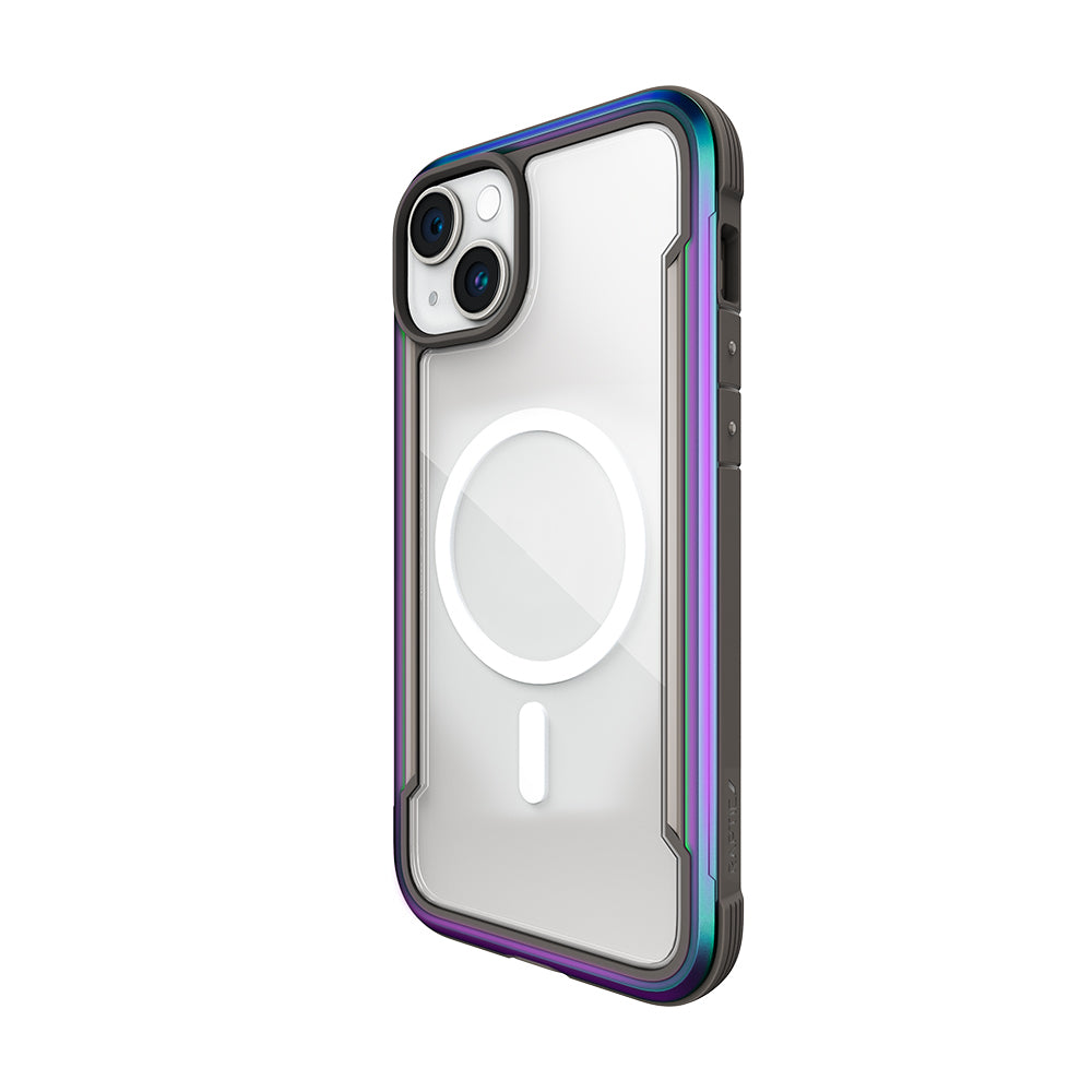 Apple iPhone 15 Kılıf M-safe Şarj Özellikli Airbagli Raptic Shield Serisi Şeffaf Arka Yüzey Kapak Colorful