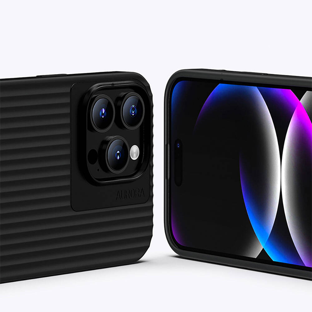 Apple iPhone 15 Kılıf Recci Aurora Serisi M-safe Şarj Özellikli Kapak Beyaz