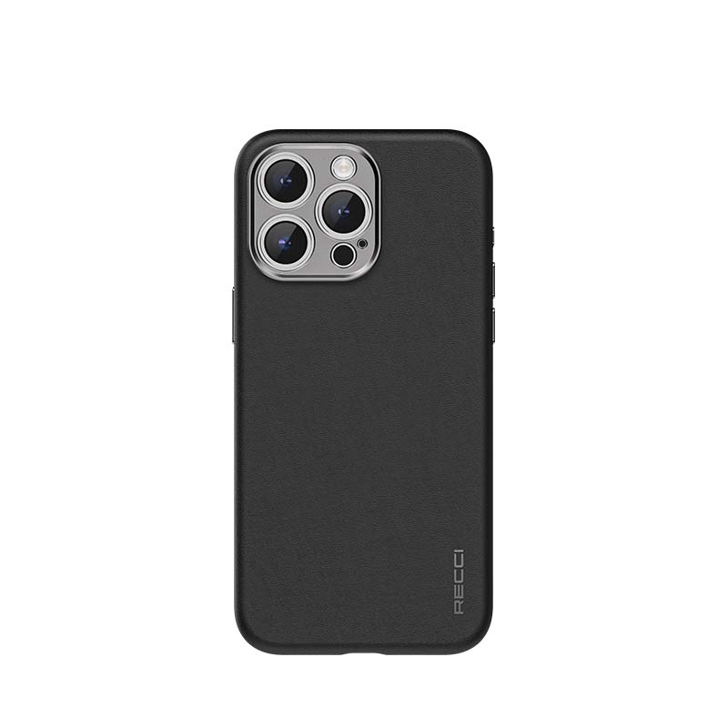 Apple iPhone 15 Pro Max Kılıf Recci M-safe Şarj Özellikli Kamera Korumalı Explore Serisi Kapak Siyah
