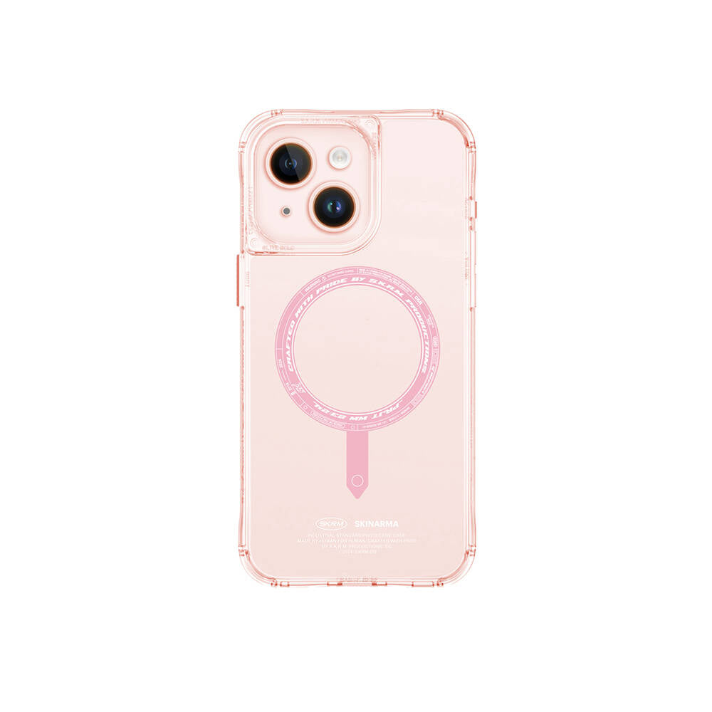 Apple iPhone 15 Kılıf SkinArma Şeffaf Airbag Tasarımlı M-safe Şarj Özellikli Saido Kapak Renksiz
