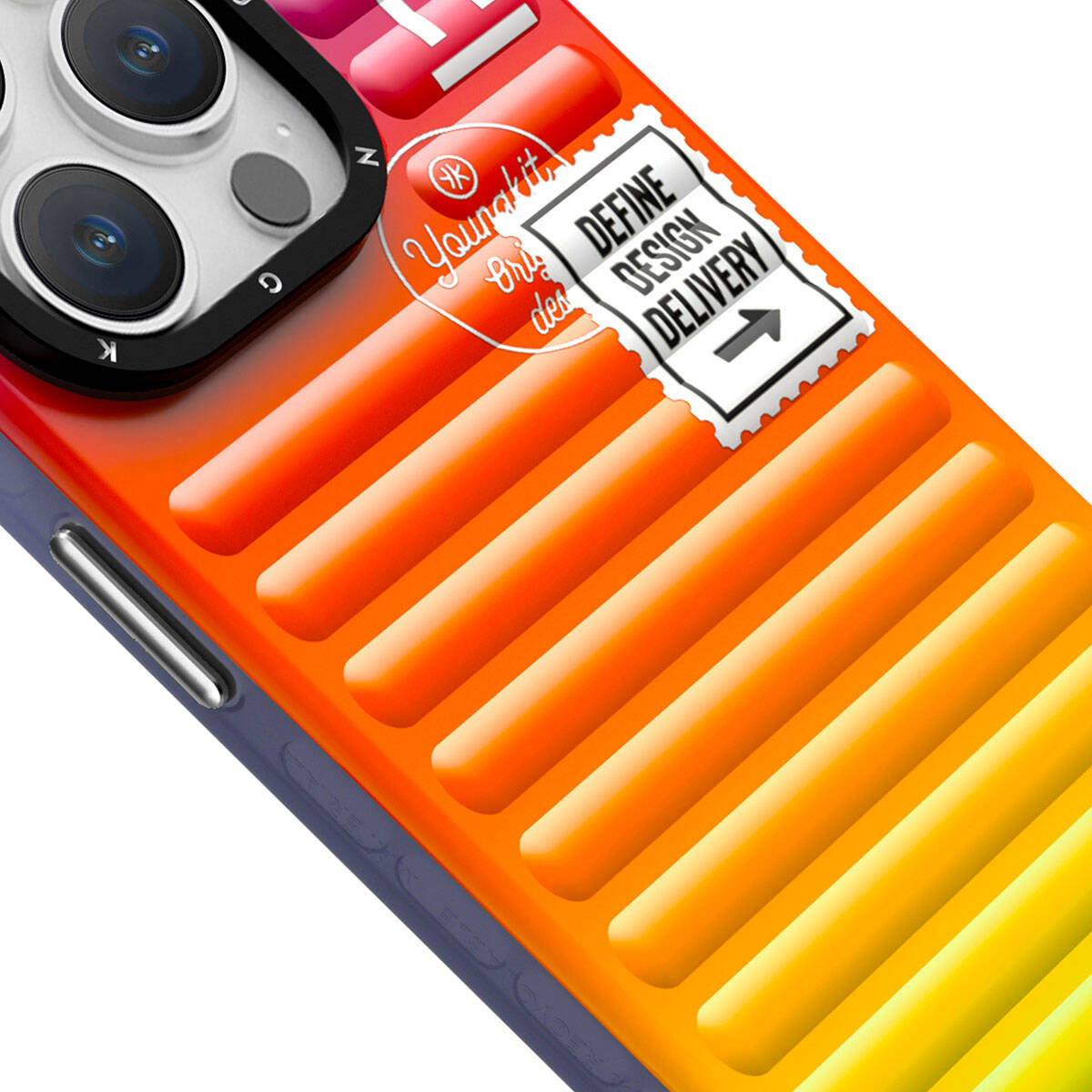 Apple iPhone 15 Kılıf YoungKit The Secret Color Serisi Kapak Turuncu