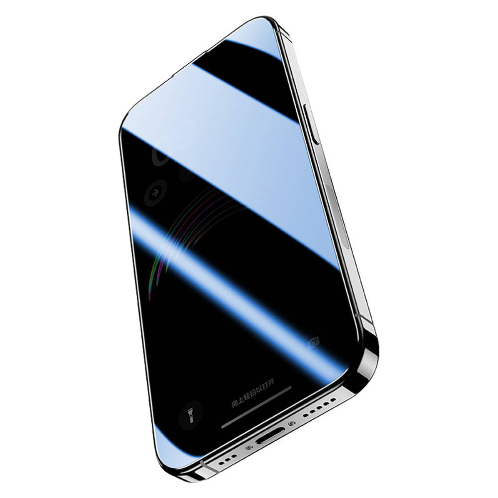 Apple iPhone 15 Plus Hidrofobik Ve Oleofobik Özellikli Benks Privacy Air Shield 0.4mm Ekran Koruyucu 10'lu Paket Şeffaf