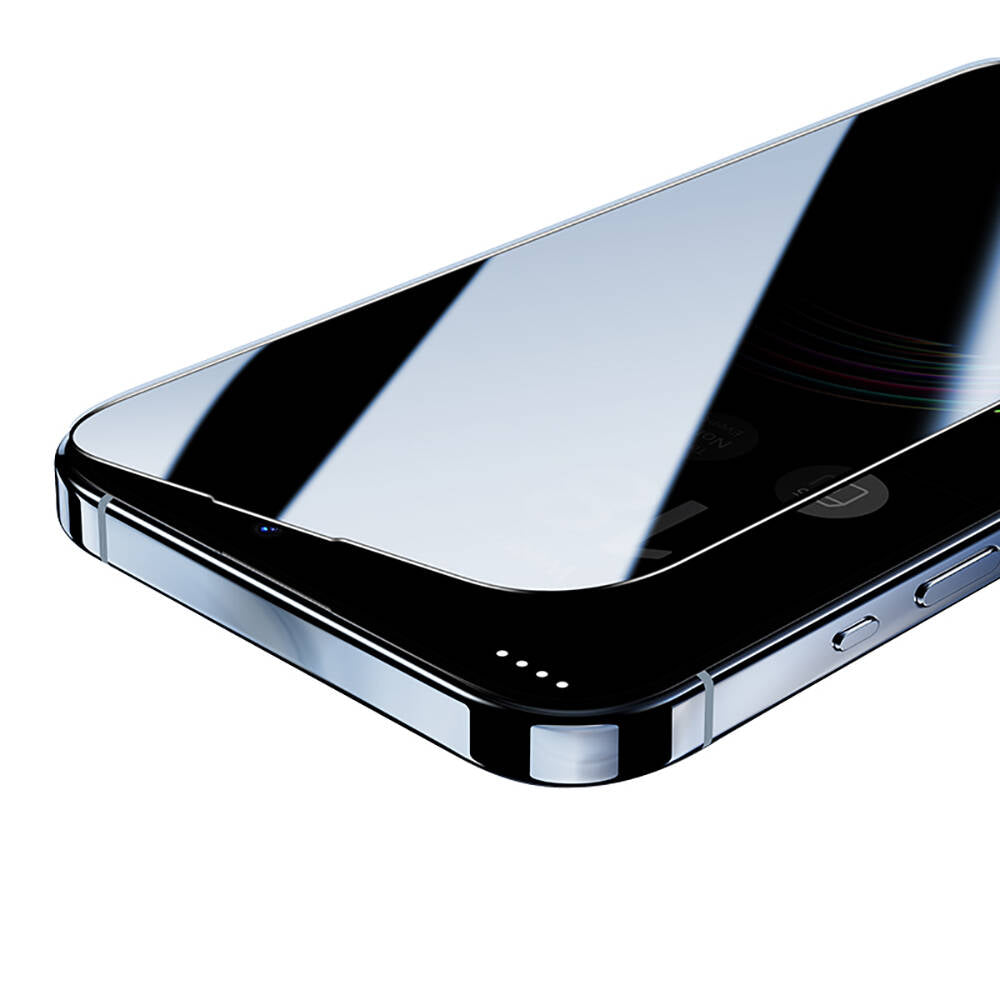 Apple iPhone 15 Plus Hidrofobik Ve Oleofobik Özellikli Benks Privacy Air Shield 0.4mm Ekran Koruyucu 10'lu Paket Şeffaf